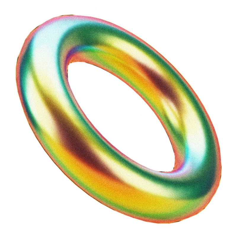 Holographic Chrome Decorative Ring